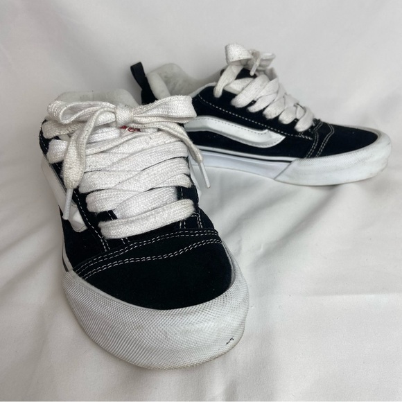 Vans Knu Skool Shoe in Black / White Size women 7 - Picture 12 of 12
